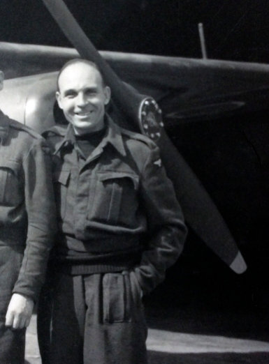 Harold Frank "Buddy" Chaffey as an airman in the RAF, 1940. Seabourne Rust collection.
